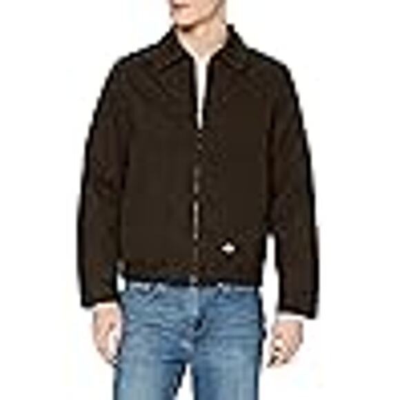 NWT Dickies Men's Lined Eisenhower Jacket Dark Brown Medium - Picture 2 of 5